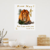 Angst nicht Isaiah 41:10 Poster (Küche)