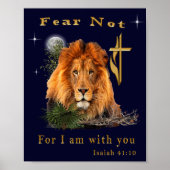 Angst nicht Isaiah 41:10 Poster (Vorne)