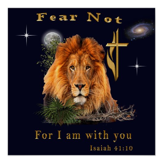 Angst nicht Isaiah 41:10 Poster (Vorderseite)