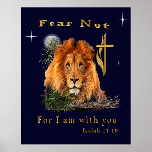 Angst nicht Isaiah 41:10 Poster (Vorne)