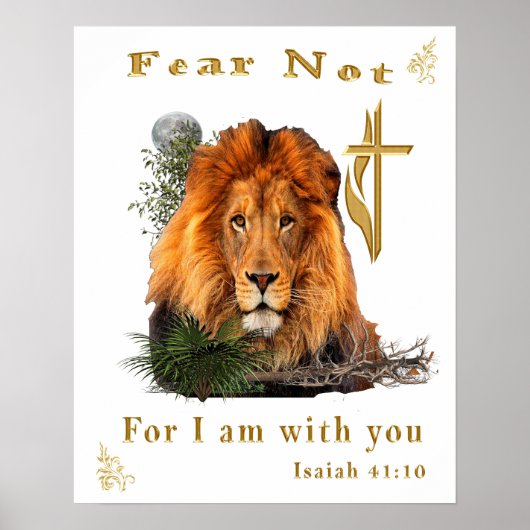 Angst nicht Isaiah 41:10 Poster (Vorne)