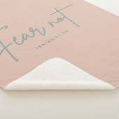 "Angst nicht." Isaiah 41:10 Sherpadecke (3/4)