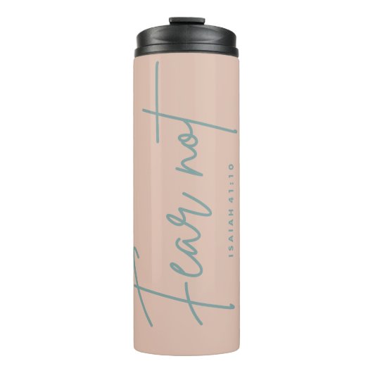 "Angst nicht." Isaiah 41:10 Thermosbecher (Vorderseite)