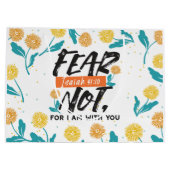 Angst nicht Isaiah Bible Verse Inspiration Design Große Geschenktüte (Rückseite)