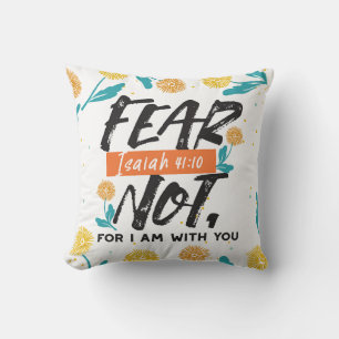 Angst nicht Isaiah Bible Verse Inspiration Design Kissen