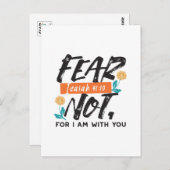 Angst nicht Isaiah Bible Verse Inspiration Design Postkarte (Vorne/Hinten)