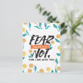 Angst nicht Isaiah Bible Verse Inspiration Design Postkarte (Stehend Vorderseite)