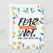Angst nicht Isaiah Bible Verse Inspiration Design Postkarte (Vorne/Hinten)