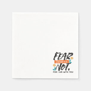 Angst nicht Isaiah Bible Verse Inspiration Design Serviette