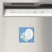 Angst nicht, Isaiah Scripture Dragonfly Blau, Grün Magnet (In Situ (Geschirrspüler))