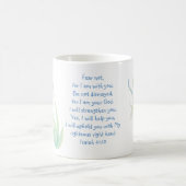 Angst nicht, Isaiah Scripture Dragonfly Blau, Grün Tasse (Mittel)
