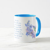 Angst nicht, Isaiah Scripture Dragonfly Wasserfarb Tasse (VorderseiteRechts)