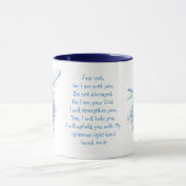 Angst nicht, Isaiah Scripture Dragonfly Wasserfarb Tasse (Zentrum)
