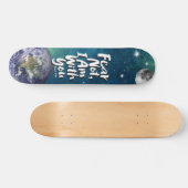 ANGST NICHT Weltraum Jesus Gott Christlich Isaiah Skateboard (Horizontal)