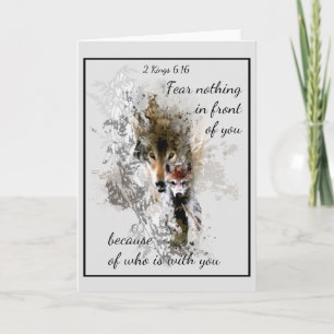 Angst nichts vor Ihnen Inspiration Zitat Karte