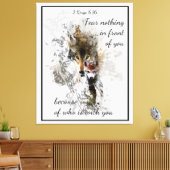 Angst nichts vor Ihnen Inspiration Zitat Leinwanddruck (Insitu (Wohnzimmer))