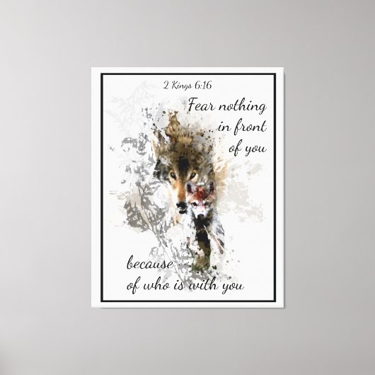 Angst nichts vor Ihnen Inspiration Zitat Leinwanddruck (Vorderseite)