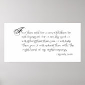 Angst Not - Isaiah 41:10 Typografie-Plakat Poster (Vorne)