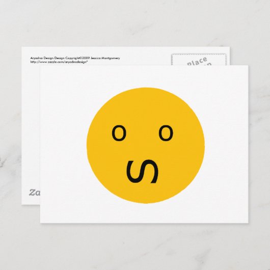 Angst Postkarte (Vorne/Hinten)