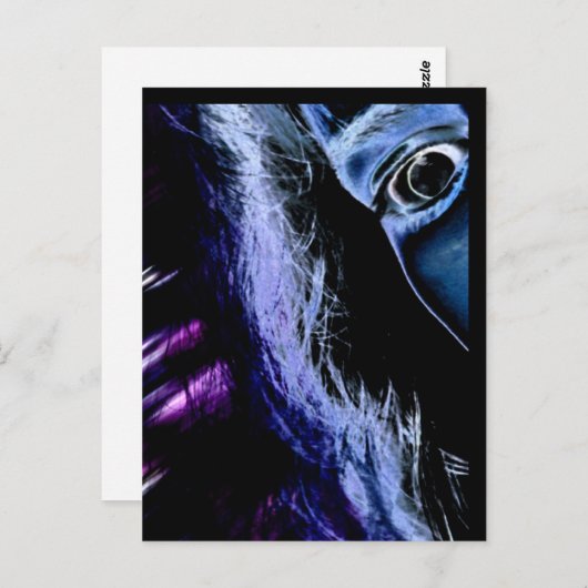 Angst Postkarte (Vorne/Hinten)