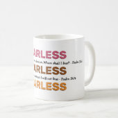 ANGST Psalmen Inspiration werde ich nicht fürchten Kaffeetasse (VorderseiteRechts)