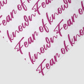 Angst Seidenpapier (Detail)