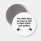 Angst selbst Spinnen Magnet (Vorderseite/Rückseite)