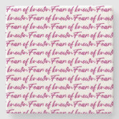 Angst Steinuntersetzer (Vorderseite)