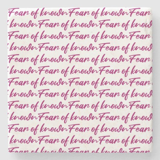 Angst Steinuntersetzer (Vorderseite)