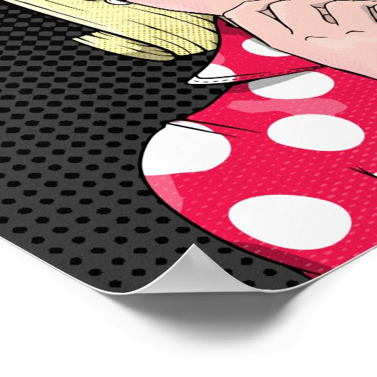 Angst Stress Pop Art Poster (Ecke)