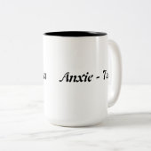 Angst Tee-Tasse Zweifarbige Tasse (VorderseiteRechts)