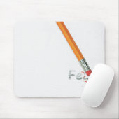 Angst Text mit Stift-Radiergummi Mousepad (Mit Mouse)