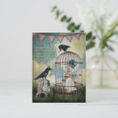 Angst und Freiheit Inspiration Zitat Postkarte (Stehend Vorderseite)