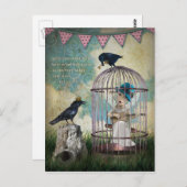 Angst und Freiheit Inspiration Zitat Postkarte (Vorne/Hinten)