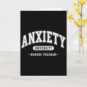 Angst Universitäts-Ehrenprogramm Lustige geistige Karte (Gelbe Blume)