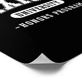Angst Universitäts-Ehrenprogramm Lustige geistige Poster (Ecke)