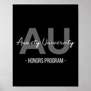 Angst Universitäts-Ehrenprogramm  Poster