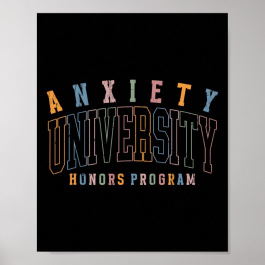 Angst Universitäts-Ehrenprogramm, Psychische Gesun Poster (Vorne)