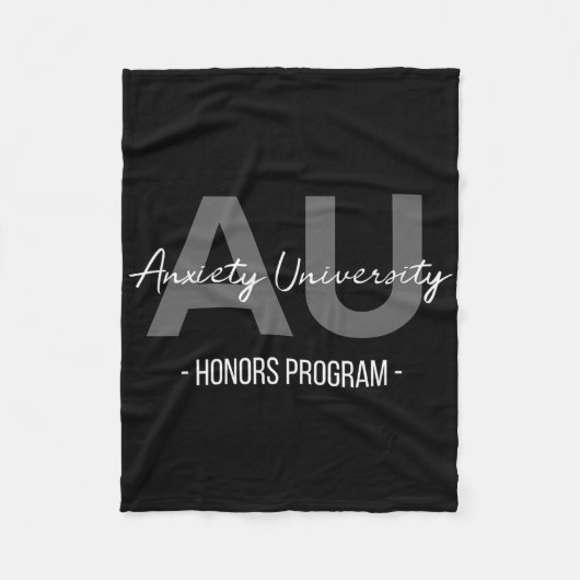 Angst University-Auszeichnung Programm Fleecedecke (Vorderseite)