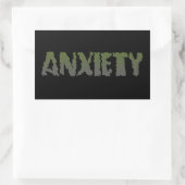 Angst Version 1 Aufkleber (Tasche)