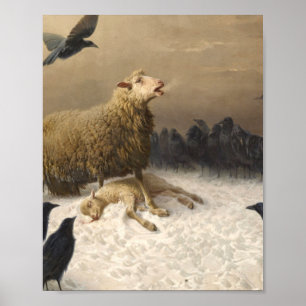 Angst von August Friedrich Albrecht Schenck 1876 Poster