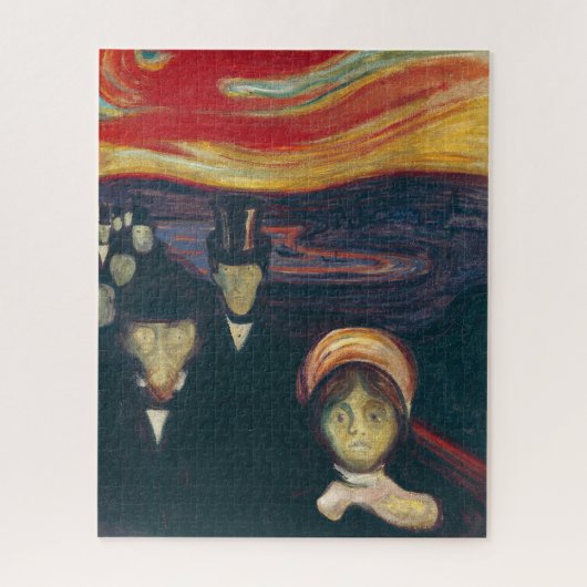 Angst von Edvard Munch Puzzle (Vertikal)