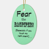 Angst vor Bagpiper Keramik Ornament (Links)