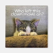 Angst vor Clowns Spaß Kitten Katze Magnet (Vorne)