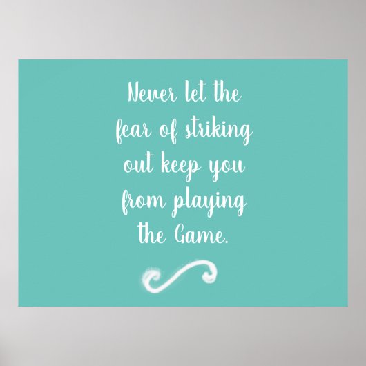 Angst vor dem Ausreißen von Plakaten Poster (Vorne)