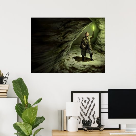 Angst vor dem dunklen Poster (Heimbüro)