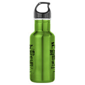 Angst vor dem elektrischen Gitarrenspieler Edelstahlflasche (Vorderseite)