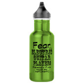 Angst vor dem elektrischen Gitarrenspieler Edelstahlflasche (Rechts)