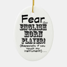 Angst vor dem englischen Horn Player