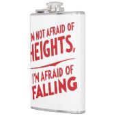 Angst vor dem Fall: Ein Typografie-Design Flachmann (Links)